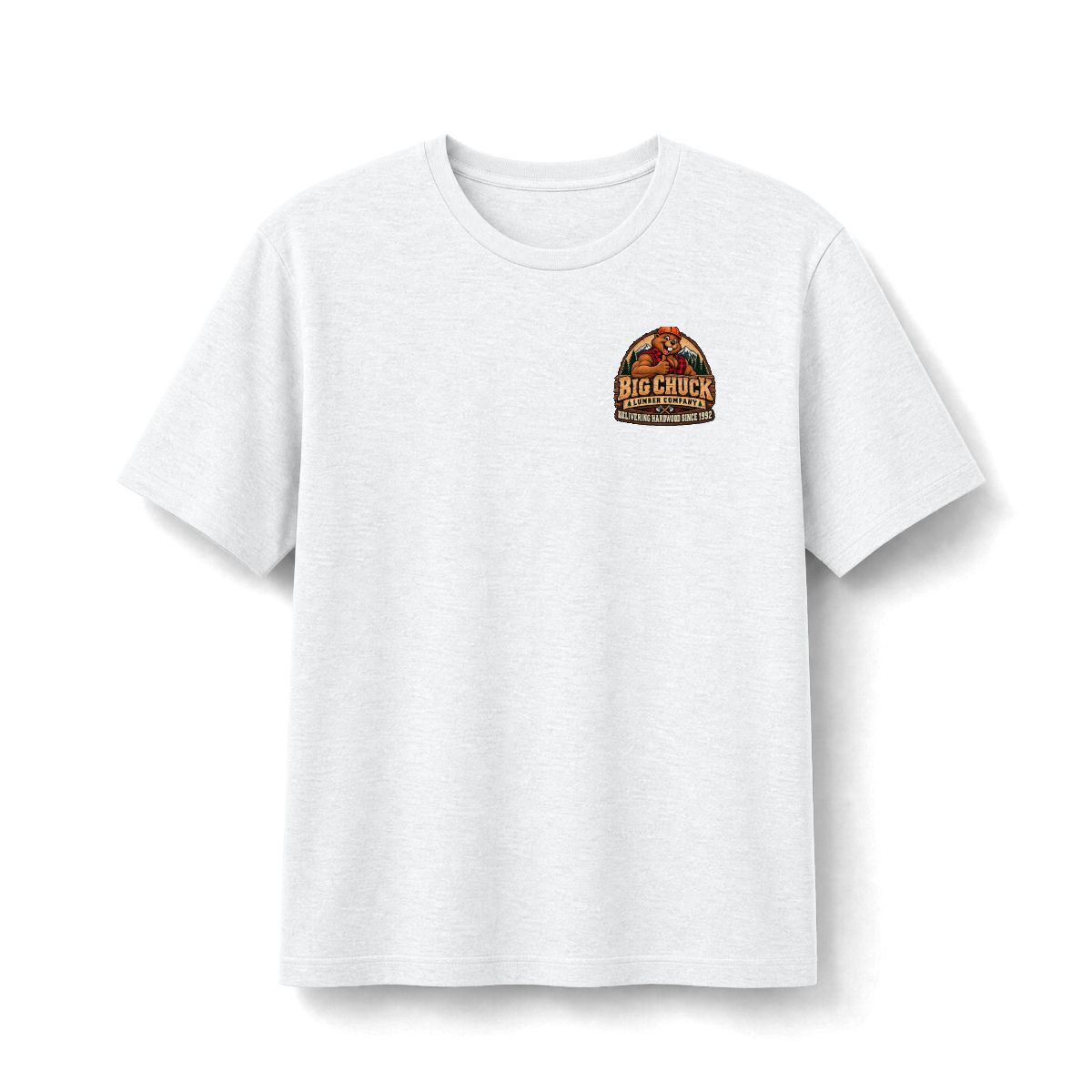 Deep Cut t-shirt โ front with Big Chuck Lumber chest emblem