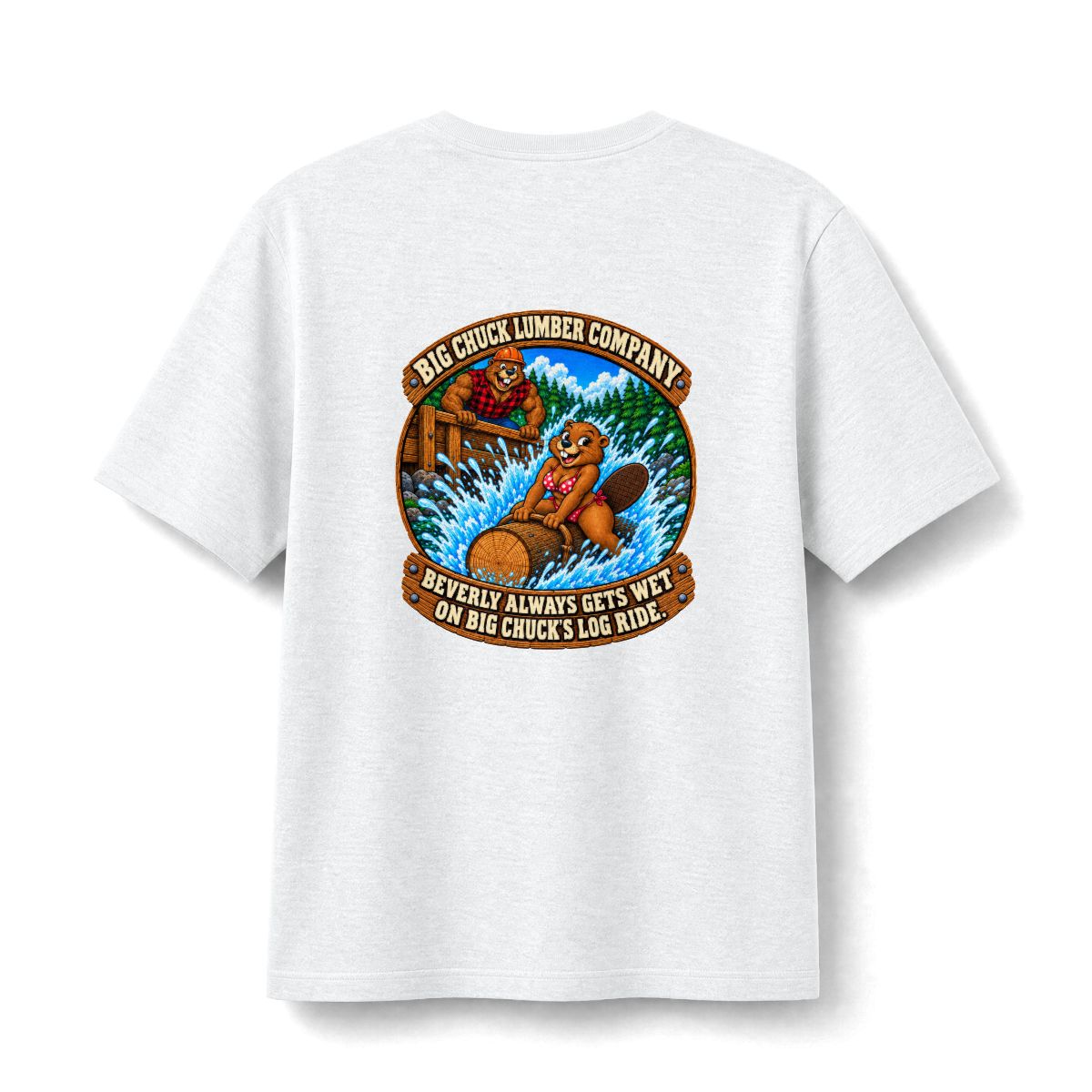 Log Ride t-shirt โ back print