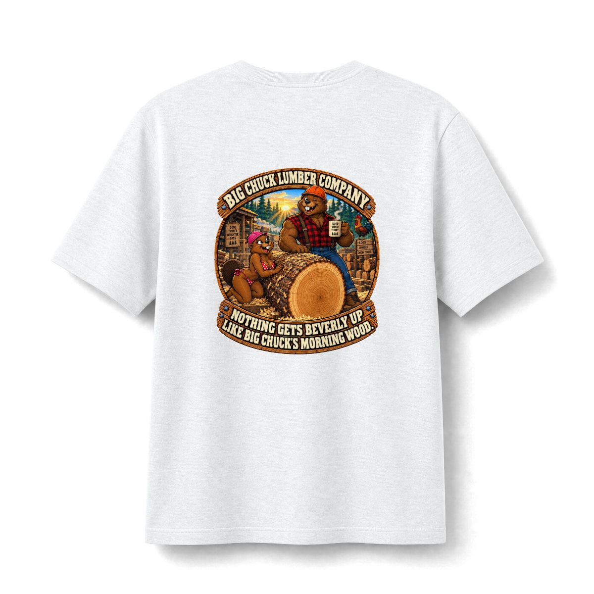 Morning Wood t-shirt โ back print
