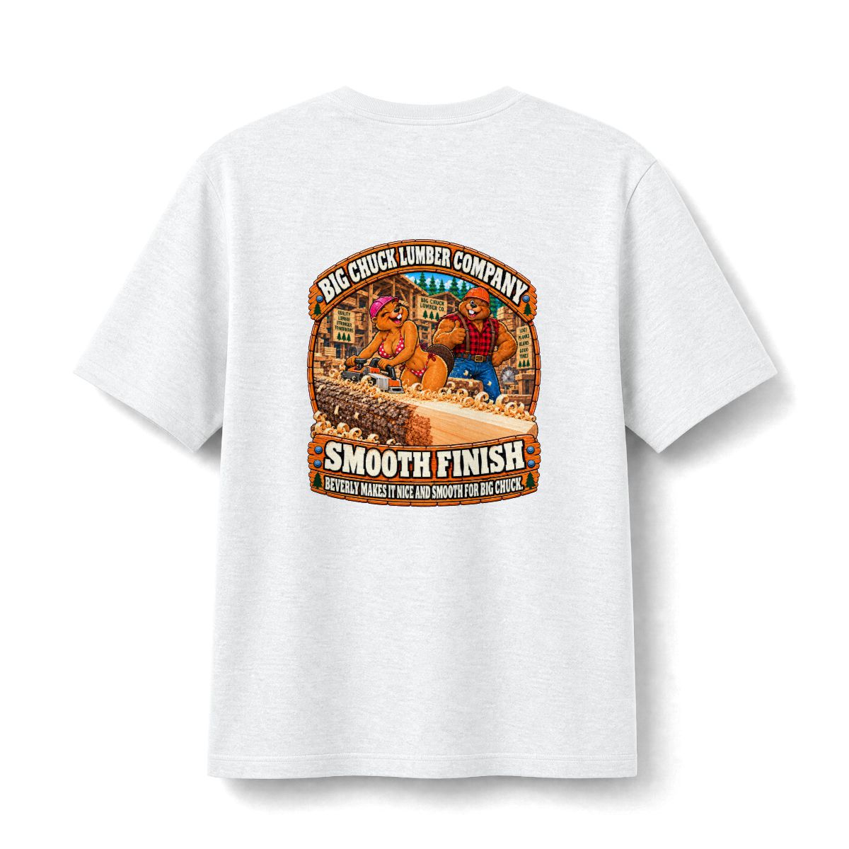 Smooth Finish t-shirt โ back print